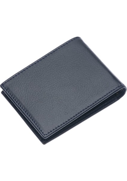 Hakiki Deri Bol Kart Bölmeli Erkek Cüzdanı - Lacivert
