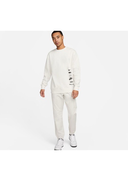 Club Fleece Erkek Beyaz Sweatshirt fiyatları