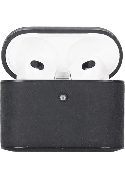 Casquet Apple Airpods 3.nesil Uyumlu Deri Kılıf G1 Siyah fırsatları