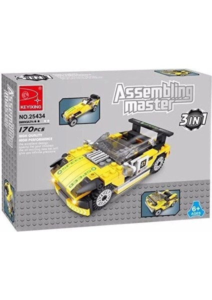 Ausini Assembling Master 170 Parça 3 In 1 Spor Arabalar fiyatları