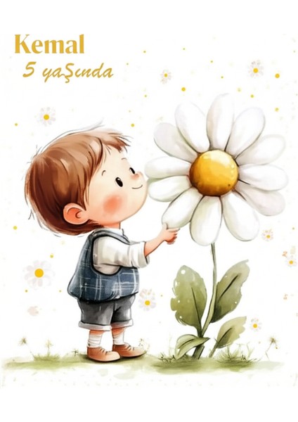 10 Adet Özel Tasarlanmış Kart ve Papatya Mum. Bebek Doğum, Babyshower, Doğum Günü, Hediyelik fiyatları