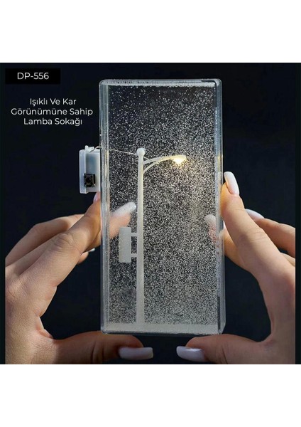 Dempower Işıklı ve Kar Görünümlü Sokak Lambası Küre - Lisinya