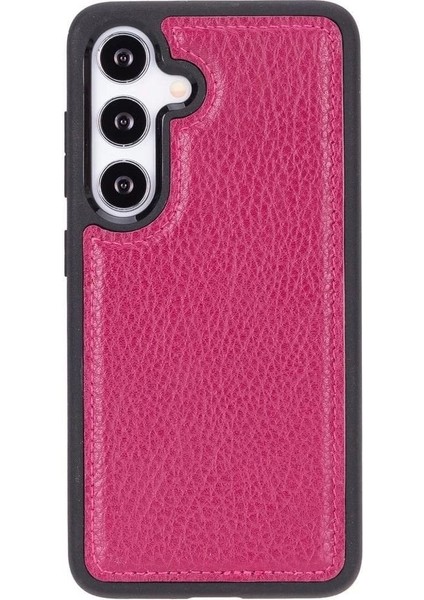 Samsung Galaxy S24 Plus Uyumlu Deri Arka Kapak Gül Kurusu indirimleri