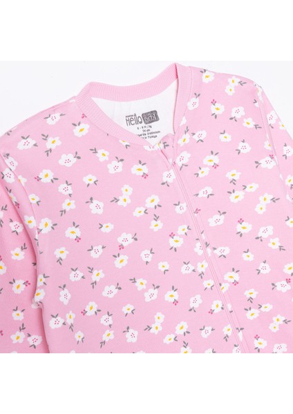 Kız Bebek Uyku Tulumu 1 Tog Fermuarlı Bisiklet Yaka Uzun Kol modelleri