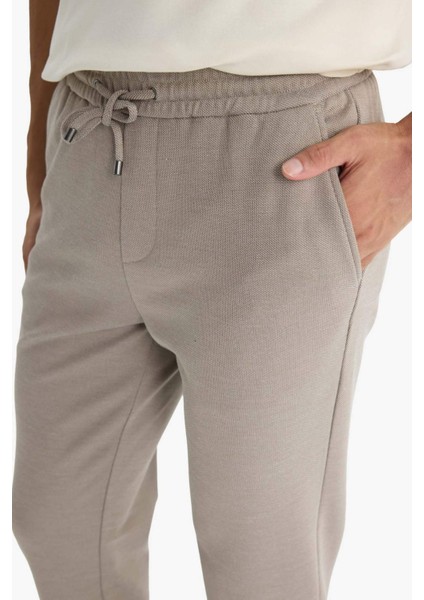 Jogger Fit Kısa Paça Penye Pantolon F0412AX25WN