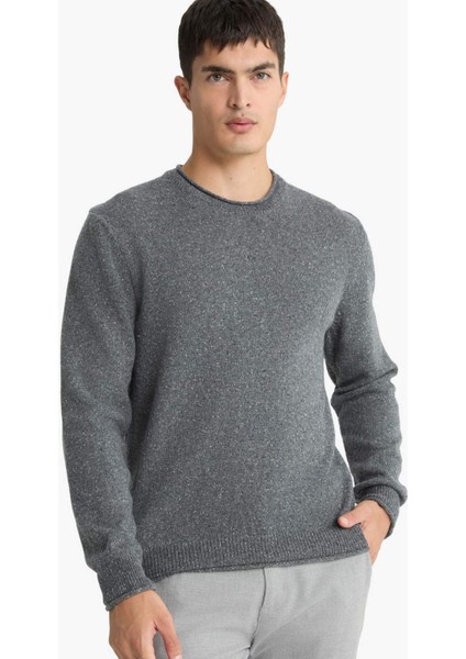 Standart Fit Bisiklet Yaka Triko Kazak F7222AX25WN