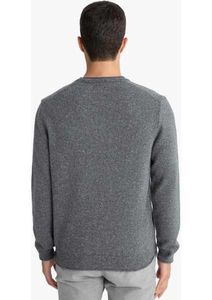 Standart Fit Bisiklet Yaka Triko Kazak F7222AX25WN