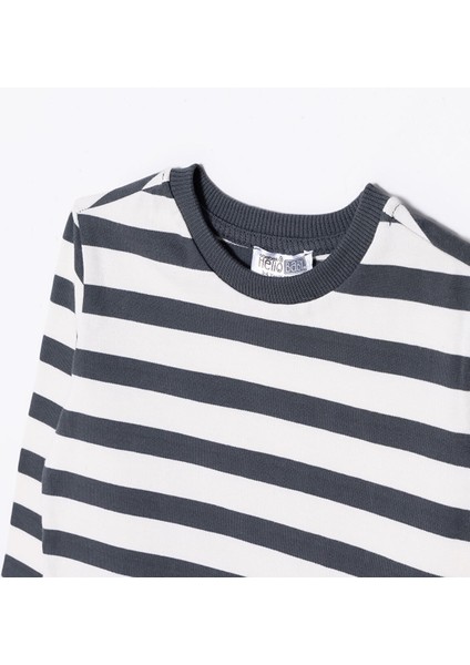 Erkek Bebek Uzun Kol Tshirt Cool Boy Bisiklet Yaka modelleri