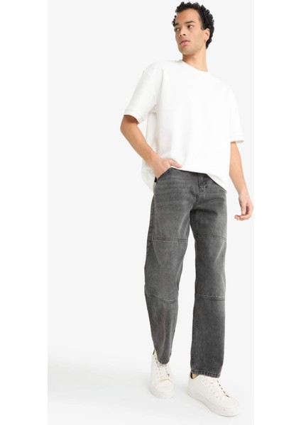 Relax Fit Yırtık Detaylı Jean Pantolon E8420AX25AU fiyatları