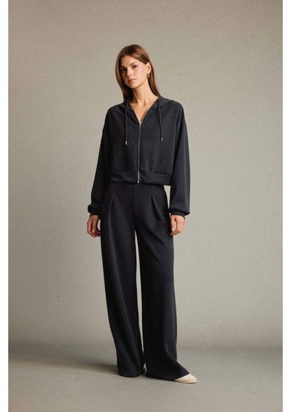 Kapüşonlu Modal Fermuarlı Sweatshirt G2915AX25AU fiyatları