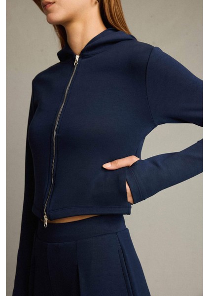 Kapüşonlu Fermuarlı Modal Hırka G2956AX25AU indirimleri