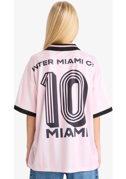 MLS Oversize Geniş Kalıp Sırt Baskılı Kısa Kollu Tişört G0480AX25AU