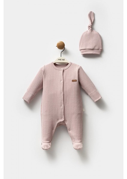 Moi Noi Şapkalı Tulum MNB1236 Mürdüm