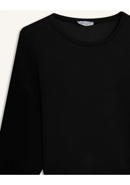 Bisiklet Yaka Modal Sweatshirt G2913AX25AU