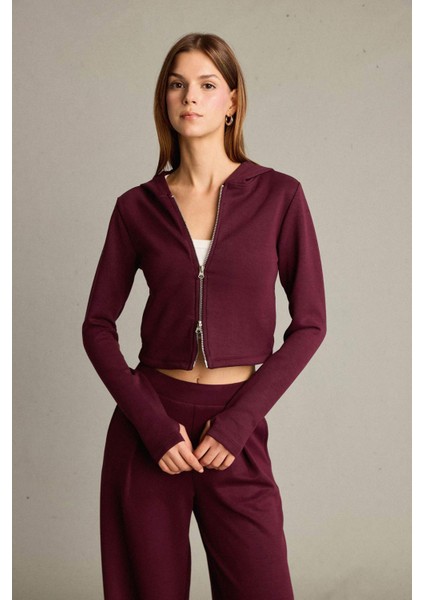 Kapüşonlu Fermuarlı Modal Hırka G2956AX25AU fırsatları