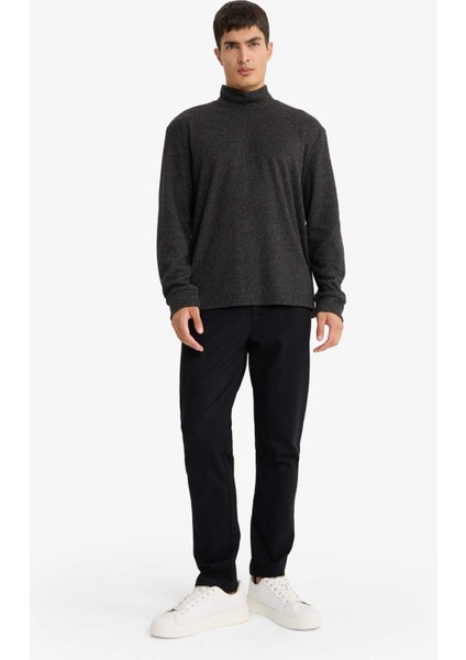 Regular Fit Yarım Balıkçı Yaka Sweatshirt E9625AX25AU fiyatları