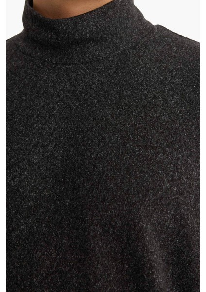 Regular Fit Yarım Balıkçı Yaka Sweatshirt E9625AX25AU indirimleri