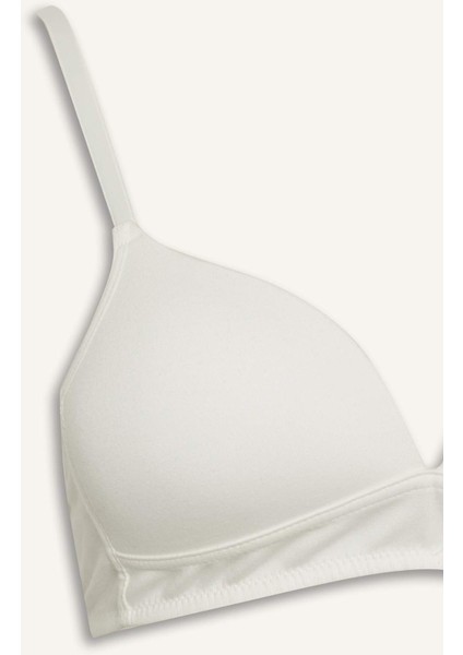 Dantel Detaylı Pamuklu Kaplı Pedli Balensiz Bra-Fall in Love X9027AZ25AU modelleri