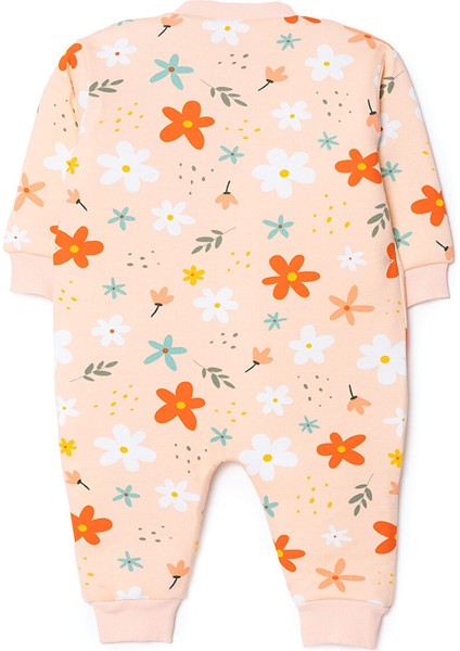 Kız Bebek Uyku Tulumu Fermuarlı Bisiklet Yaka Uzun Kol Ribanalı fiyatları