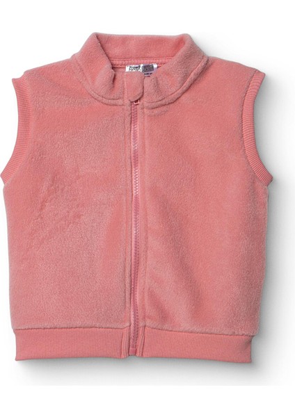 Kız Bebek Polar Yelek Fermuarlı Atlet