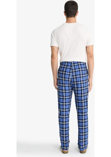 Regular Fit Cepli Polar Kareli Pijama Altı G2730AX25WN