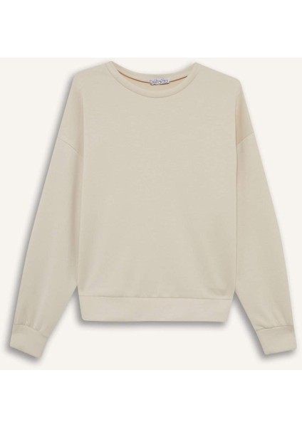 Bisiklet Yaka Modal Sweatshirt G2913AX25AU