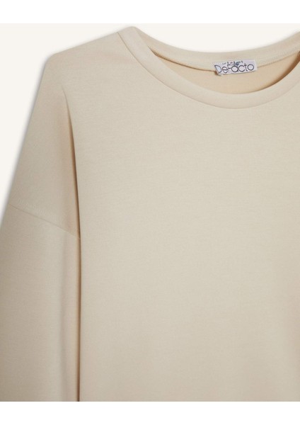 Bisiklet Yaka Modal Sweatshirt G2913AX25AU