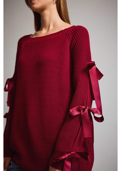 Kayık Yaka Fiyonk Detaylı Kazak G3338AX25AU indirimleri