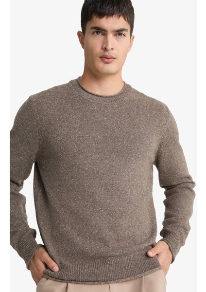 Standart Fit Bisiklet Yaka Triko Kazak F7222AX25WN