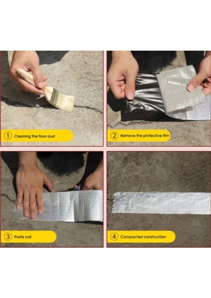Pratik 5 Metre x 10CM Çamur Bant Alüminyum Izolasyon Tamir Çatlak Bantı fırsatları