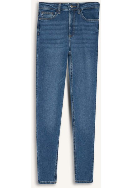 Skinny Fit Yüksek Bel Bilek Boy Jean Pantolon F2963AX25WN