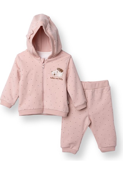 Kız Bebek Yenidoğan Mother And Baby Sweatshirt-Hırka-Patik Fermuarlı Bisiklet Yaka Uzun Kol Patiksi fiyatları