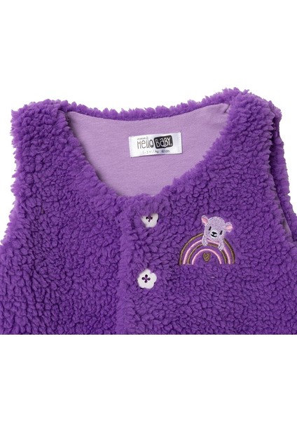 Kız Bebek Yenidoğan Welsoft Yelek Bisiklet Yaka Atlet Kol modelleri