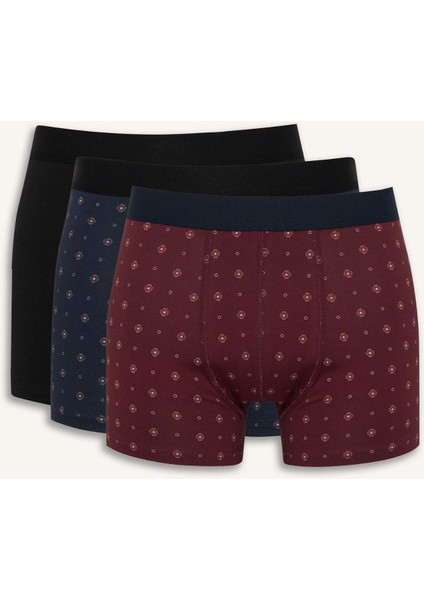 Regular Fit Puantiye 3'lü Boxer