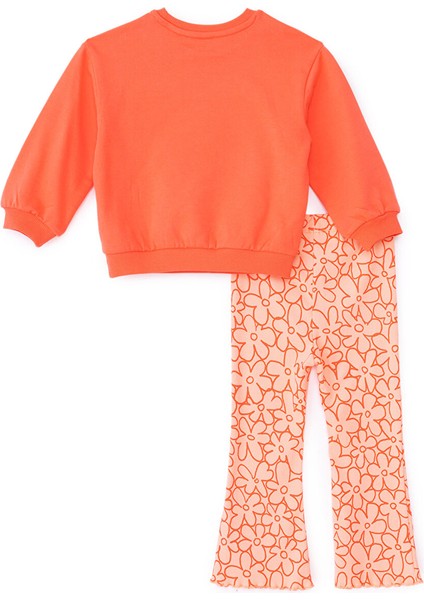 Kız Bebek Sweatshirt - Tayt Motto Girl Bisiklet Yaka Uzun Kol Reçme Paça fiyatları