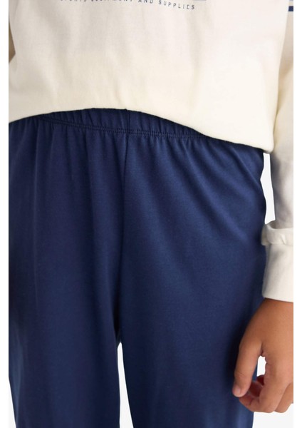Erkek Çocuk Pijama Takımı Baskılı Uzun Kollu Üst Uzun Alt F3347A825WN
