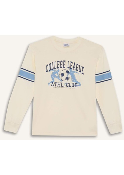 Erkek Çocuk Pijama Takımı Baskılı Uzun Kollu Üst Uzun Alt F3347A825WN