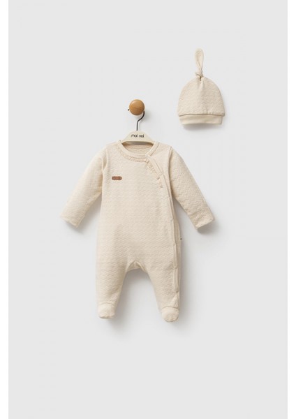 Moi Noi Şapkalı Tulum MNB1248 Bej