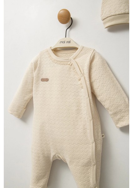 Moi Noi Şapkalı Tulum MNB1248 Bej fiyatları