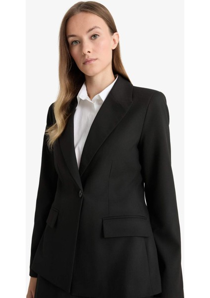 Regular Fit Ceket Yaka Blazer Ceket G1305AX25AU