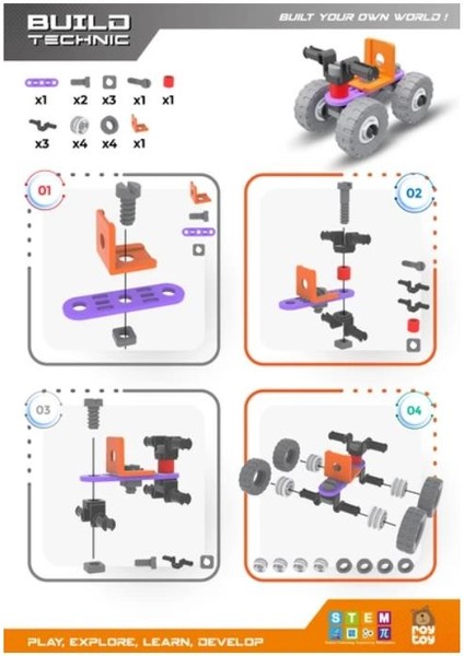 Sök Tak 21 Parça Atv Build Technic - 4100101-2-21 (Lisinya)