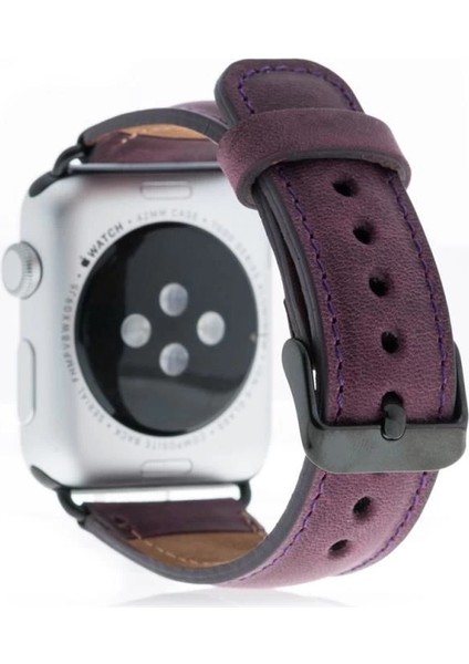 Apple Watch Uyumlu Deri Kordon 38-40-41MM G7 Mor fiyatları