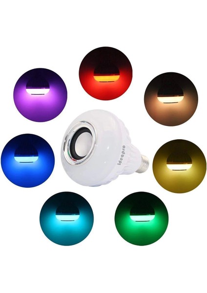 Ampul Şeklinde Kumandalı Bluetooth Hoparlör ( Lisinya )