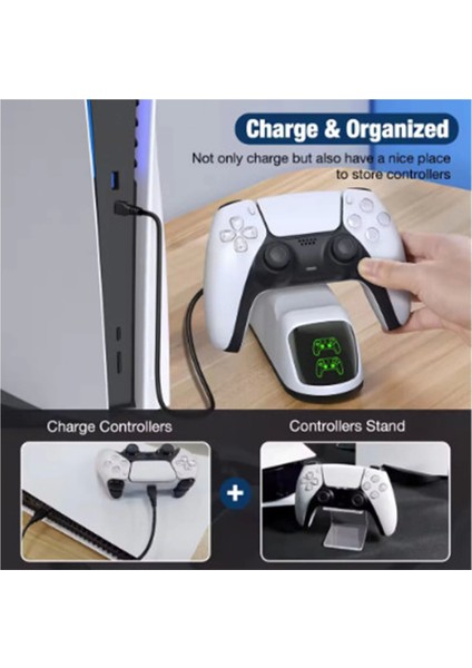 Ps5 Dualsense Şarj Istasyonu Playstation 5 Uyumlu Charging Station - Lisinya modelleri