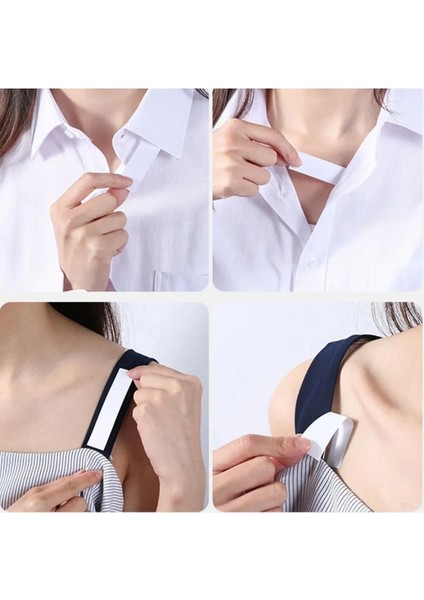 Vücut ve Kıyafet Için Çift Taraflı Sabitleme Dekolte Abiye Gelinlik Elbise Sütyen Bantı - Lisinya fırsatları