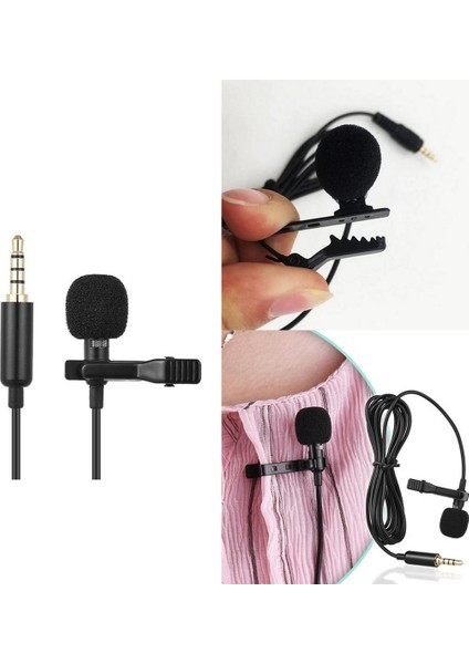 HK-301 3.5mm Jack Girişli Kablolu Youtuber Yaka Mikrofon modelleri