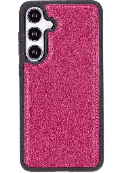 Samsung Galaxy S24 Uyumlu Deri Arka Kapak Gül Kurusu indirimleri