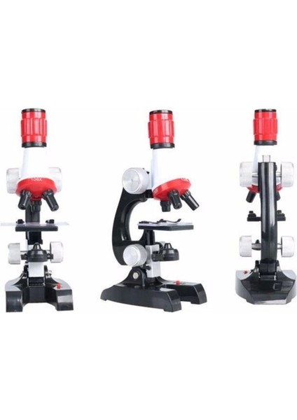 Eğitici Mikroskop Kiti Zoom LED Işıklı 100X 400X 1200X ST1200X - Lisinya