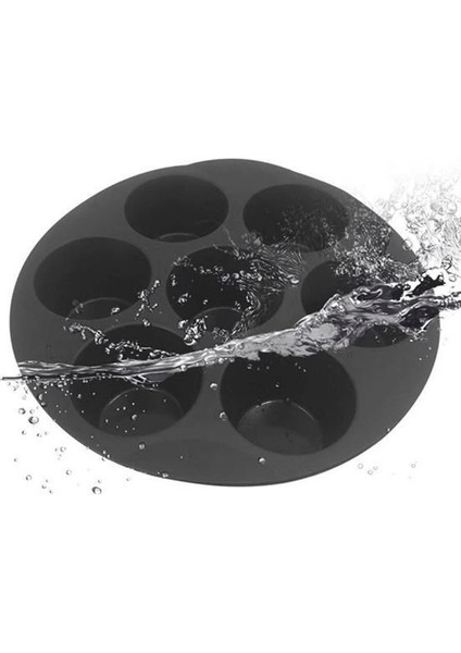 7 Gözlü Silikon Çok Amaçlı Airfryer Muffin Cupcake Kek ve Çörek Pişirme Kalıbı fırsatları