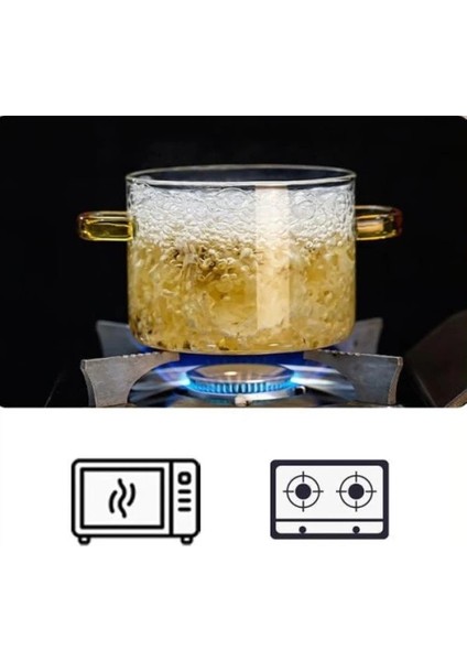 Kapaklı Borosilikat Cam Tencere Seti fiyatları